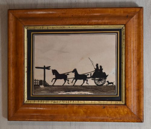REVERSE PAINTED ON GLASS SILHOUETTE - ADDITIONAL PHOTO 1
