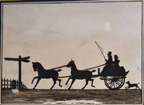 REVERSE PAINTED ON GLASS SILHOUETTE - ADDITIONAL PHOTO 4