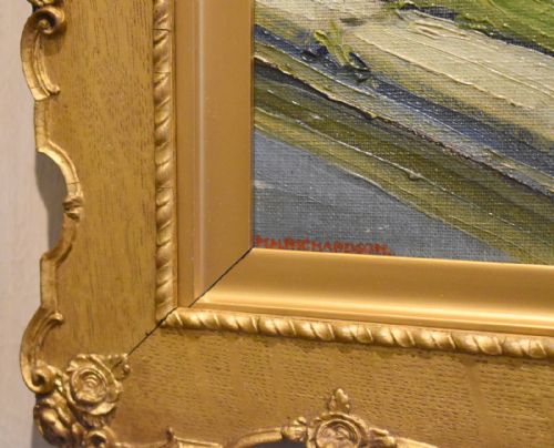 VENETIAN SCENE OIL PAINTING - ADDITIONAL PHOTO 4