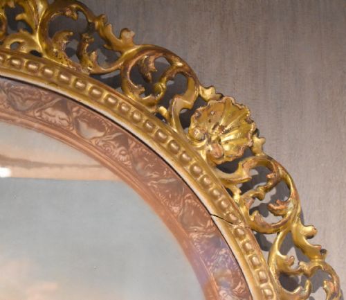 FINE CIRCULAR PRINT WITH CARVED GILTWOOD FRAME - ADDITIONAL PHOTO 6