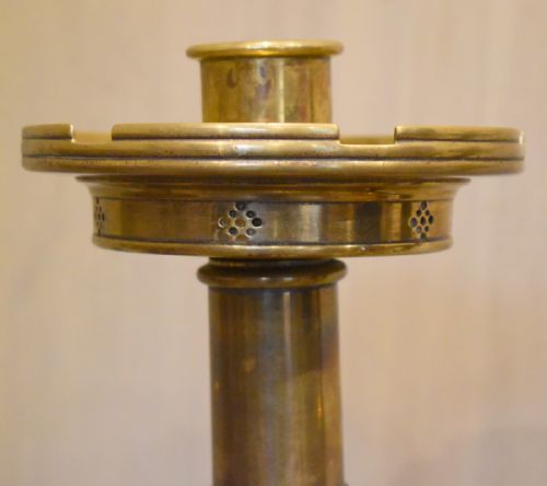PAIR OF LARGE VICTORIAN GOTHIC REVIVAL CANDLESTICKS - ADDITIONAL PHOTO 3
