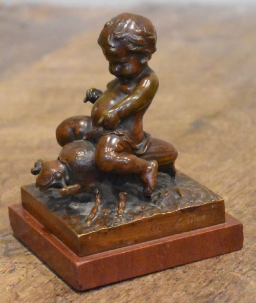 A FINE QUALITY BRONZE BY AUGUSTE MOREAU - ADDITIONAL PHOTO 1
