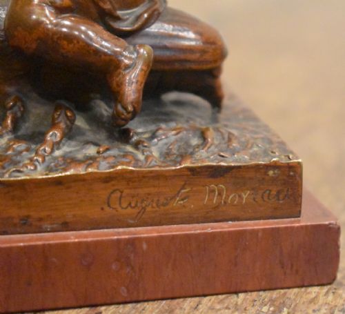 A FINE QUALITY BRONZE BY AUGUSTE MOREAU - ADDITIONAL PHOTO 5