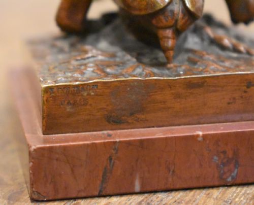 A FINE QUALITY BRONZE BY AUGUSTE MOREAU - ADDITIONAL PHOTO 6