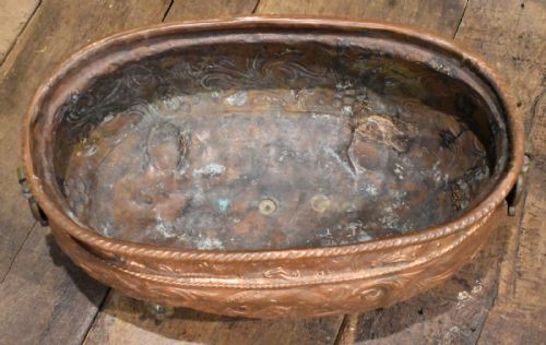 LARGE COPPER WINE CISTERN OR COOLER - ADDITIONAL PHOTO 6