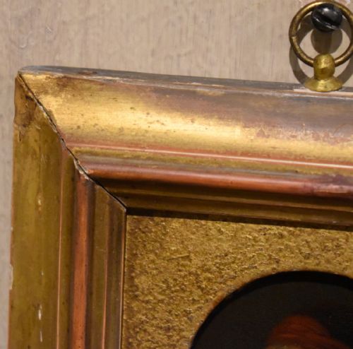 MINIATURE OIL PORTRAIT OF AN OLD MAN - ADDITIONAL PHOTO 4