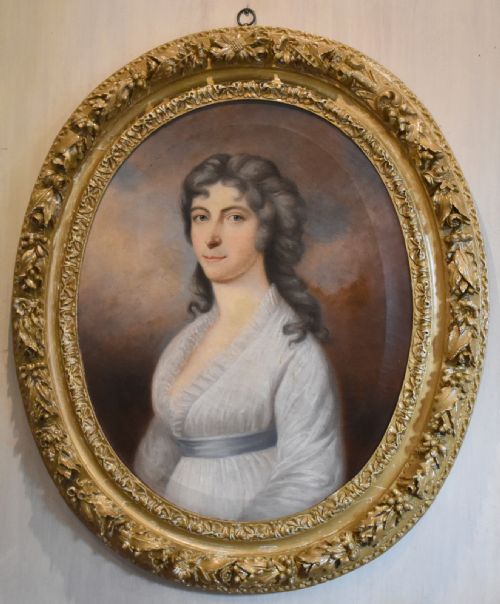 A FINE GEORGIAN OIL PORTRAIT OF SUSSANNA LUCK - ADDITIONAL PHOTO 1