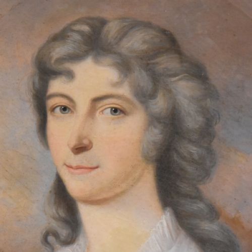 A FINE GEORGIAN OIL PORTRAIT OF SUSSANNA LUCK - ADDITIONAL PHOTO 6
