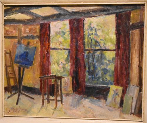ARTISTS STUDIO INTERIOR OIL PAINTING BY JAOLIVER - ADDITIONAL PHOTO 2