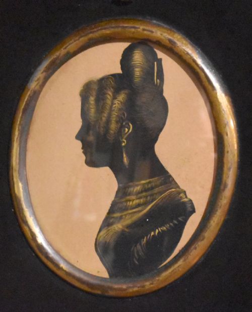 A FINE PAIR OF LATE REGENCY SILHOUETTES - ADDITIONAL PHOTO 3