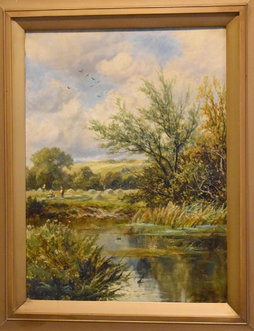 VICTORIAN LANDSCAPE OIL PAINTING BY CHARLES LEAVER SHAW - ADDITIONAL PHOTO 2