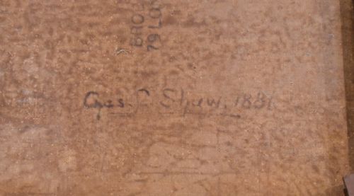 VICTORIAN LANDSCAPE OIL PAINTING BY CHARLES LEAVER SHAW - ADDITIONAL PHOTO 7
