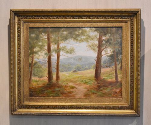 at seal chart sevenoaks oil painting by albert starling - CATEGORY: ANTIQUE ART - DATED 1900