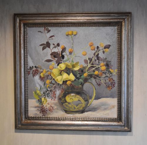 still life oil painting by colin campbell - CATEGORY: ANTIQUE ART - DATED 1930
