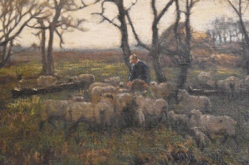 OIL PAINTING BY JOHN RABONE HARVEY - ADDITIONAL PHOTO 4