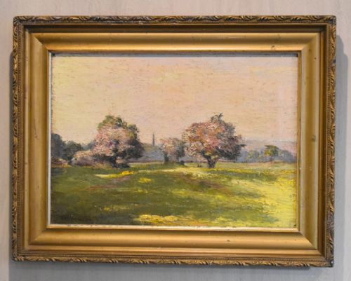 LANDSCAPE OIL PAINTING BY THOMAS GEORGE STOREY - ADDITIONAL PHOTO 1