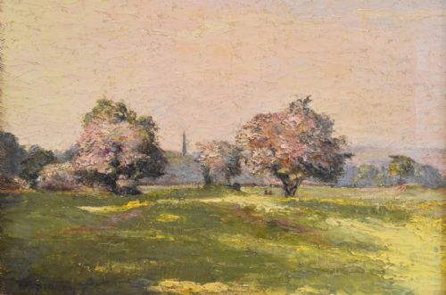 LANDSCAPE OIL PAINTING BY THOMAS GEORGE STOREY - ADDITIONAL PHOTO 3