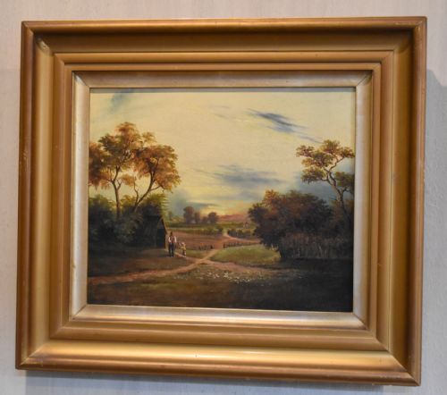 SET OF FOUR OIL LANDSCAPE PAINTINGS OF THE SEASONS - ADDITIONAL PHOTO 11