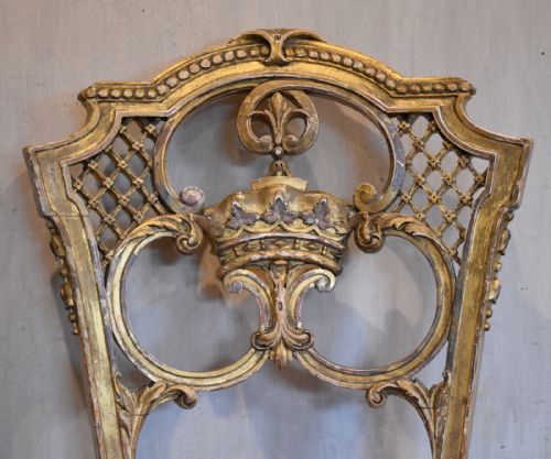 SUPERB PAIR OF GILT SALON CHAIRS EX CLUMBER PARK - ADDITIONAL PHOTO 2
