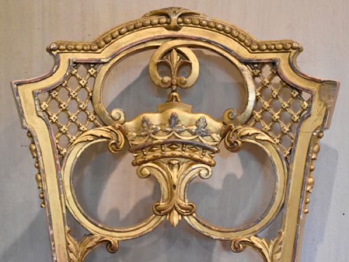 SUPERB PAIR OF GILT SALON CHAIRS EX CLUMBER PARK - ADDITIONAL PHOTO 4