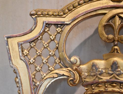 SUPERB PAIR OF GILT SALON CHAIRS EX CLUMBER PARK - ADDITIONAL PHOTO 5