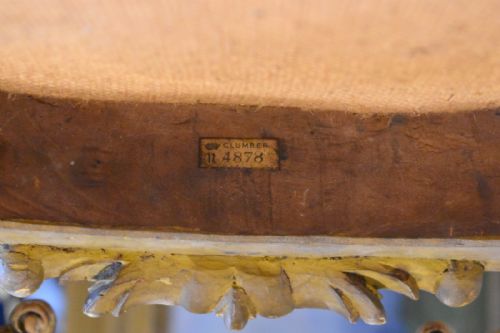 SUPERB PAIR OF GILT SALON CHAIRS EX CLUMBER PARK - ADDITIONAL PHOTO 10