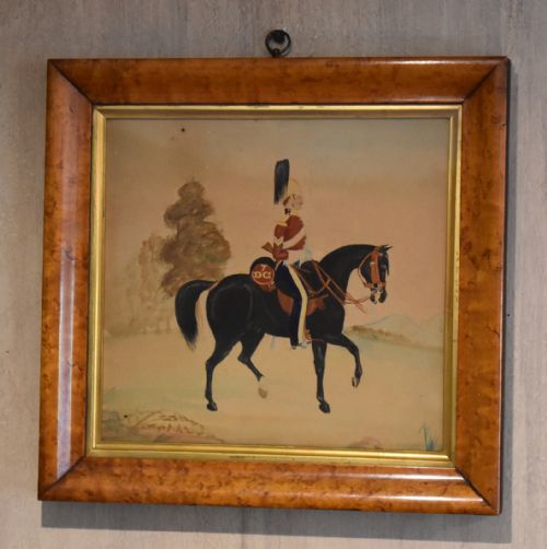 NAVE VICTORIAN WATERCOLOUR OF A DRAGOON GUARD - ADDITIONAL PHOTO 1