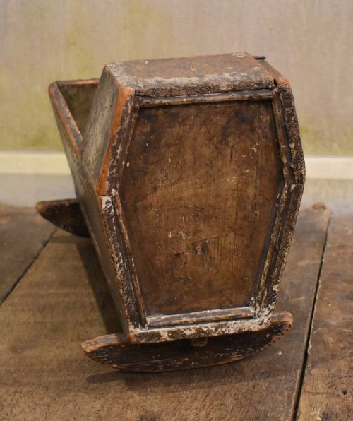 VICTORIAN PAINTED PINE TOY CRADLE - ADDITIONAL PHOTO 3