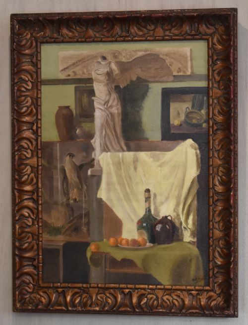 INTERIOR OIL PAINTING BY DOROTHY C COX - ADDITIONAL PHOTO 1