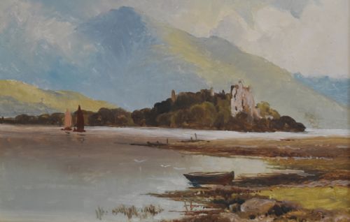 LOCH AWE OIL PAINTING BY MORRIS - ADDITIONAL PHOTO 3