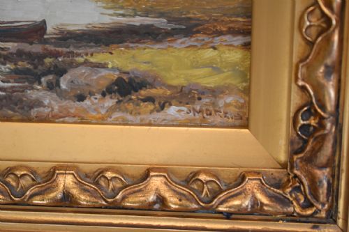 LOCH AWE OIL PAINTING BY MORRIS - ADDITIONAL PHOTO 4