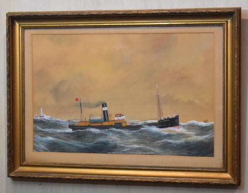 SHIP GOUACHE AND WATERCOLOUR BY REUBEN CHAPPELL - ADDITIONAL PHOTO 1