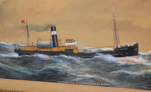 SHIP GOUACHE AND WATERCOLOUR BY REUBEN CHAPPELL - ADDITIONAL PHOTO 3