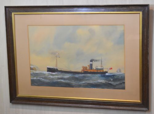 SHIP GOUACHE AND WATERCOLOUR BY REUBEN CHAPPELL - ADDITIONAL PHOTO 1