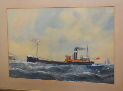 SHIP GOUACHE AND WATERCOLOUR BY REUBEN CHAPPELL - ADDITIONAL PHOTO 2
