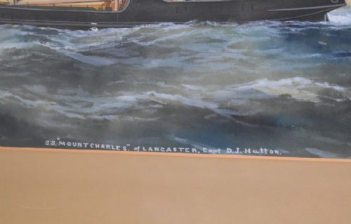 SHIP GOUACHE AND WATERCOLOUR BY REUBEN CHAPPELL - ADDITIONAL PHOTO 5