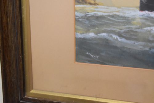 SHIP GOUACHE AND WATERCOLOUR BY REUBEN CHAPPELL - ADDITIONAL PHOTO 6