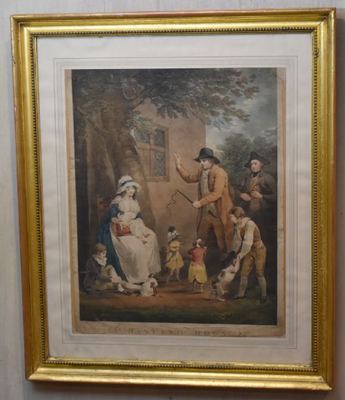 GEORGIAN PRINT DANCING DOGS - ADDITIONAL PHOTO 1