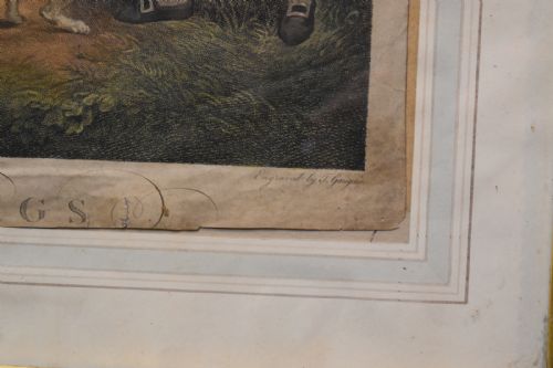 GEORGIAN PRINT DANCING DOGS - ADDITIONAL PHOTO 5