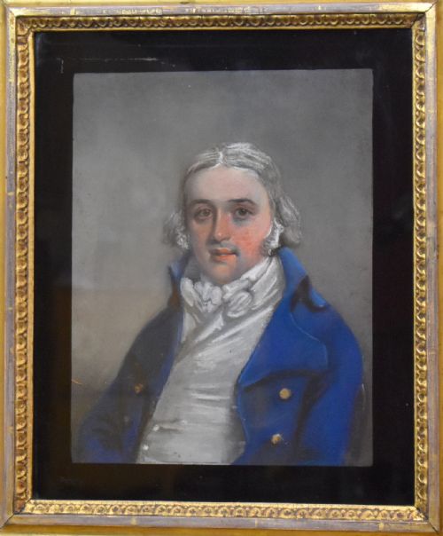 GEORGIAN PASTEL PORTRAIT OF A GENTLEMAN - ADDITIONAL PHOTO 3