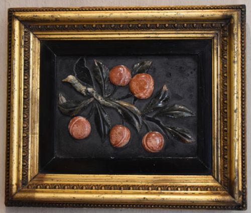 FINE LOW RELIEF PIETRA DURA PANEL - ADDITIONAL PHOTO 1