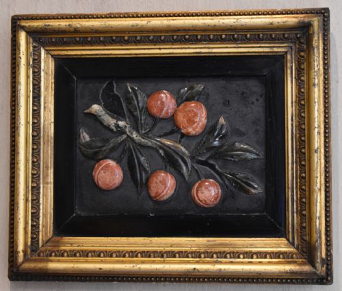 FINE LOW RELIEF PIETRA DURA PANEL - ADDITIONAL PHOTO 4