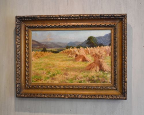 autumn gold oil painting by george percival gaskell rba - CATEGORY: ANTIQUE ART - DATED VICTORIAN