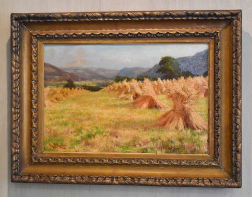AUTUMN GOLD OIL PAINTING BY GEORGE PERCIVAL GASKELL RBA - ADDITIONAL PHOTO 1