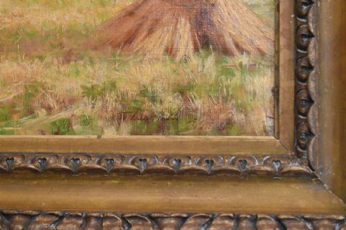 AUTUMN GOLD OIL PAINTING BY GEORGE PERCIVAL GASKELL RBA - ADDITIONAL PHOTO 5