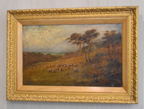 A PEEP AT THE CHANNEL SUSSEX LANDSCAPE OIL PAINTING - ADDITIONAL PHOTO 1