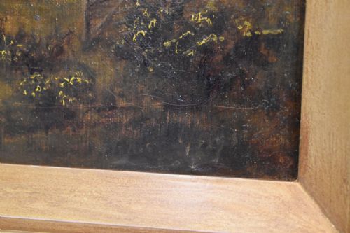 A PEEP AT THE CHANNEL SUSSEX LANDSCAPE OIL PAINTING - ADDITIONAL PHOTO 5