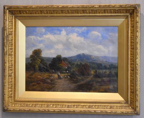 A VALLEY SOUTH WALES LANDSCAPE OIL PAINTING - ADDITIONAL PHOTO 1