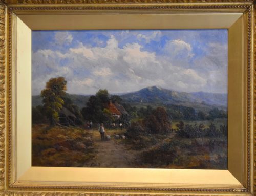 A VALLEY SOUTH WALES LANDSCAPE OIL PAINTING - ADDITIONAL PHOTO 2
