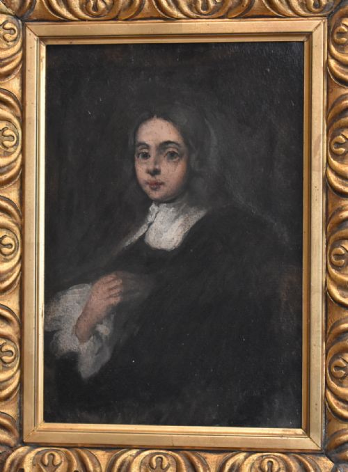 OIL PAINTING STUDY OF EARLIER PERIOD PORTRAIT - ADDITIONAL PHOTO 4